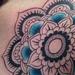 Tattoos - Flower Mandala with Turquoise  - 84197